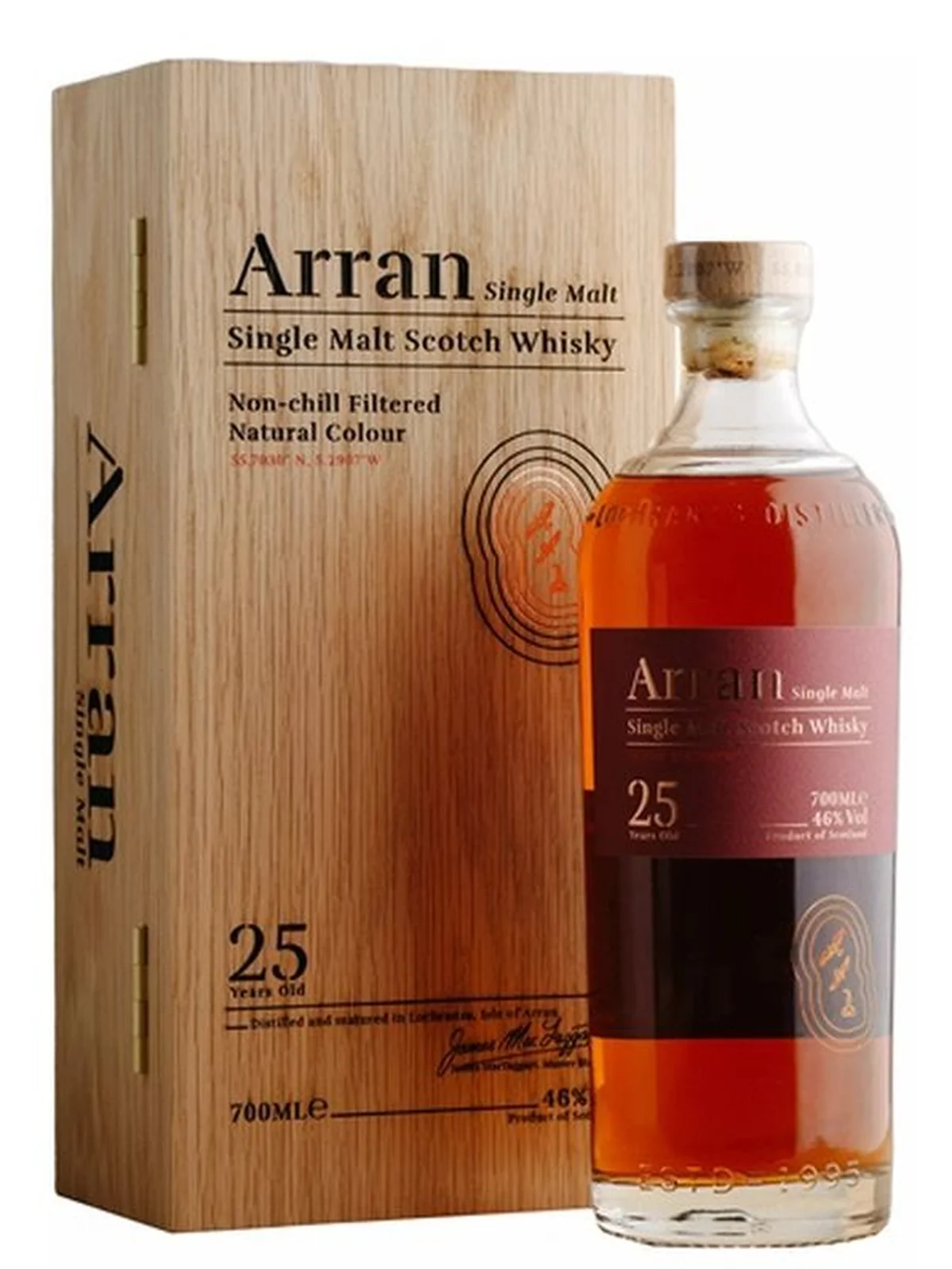Arran 25yo Island Single Malt Scotch Whisky 46% 70cl
