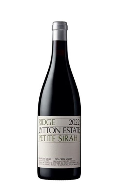 Ridge Vineyards Lytton Estate Petite Sirah 2022 Sonoma 12x75cl In Bond