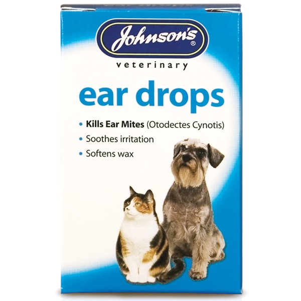 Johnsons Ear Drops For Dogs and Cats 15ml