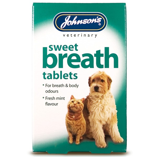 Johnsons Sweet Breath Tablets for Dogs and Cats (30 pack)