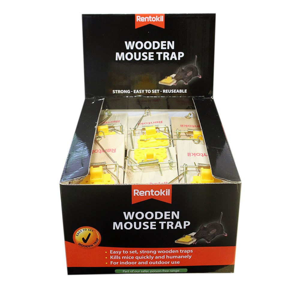 Rentokill Wooden Mouse Trap Each