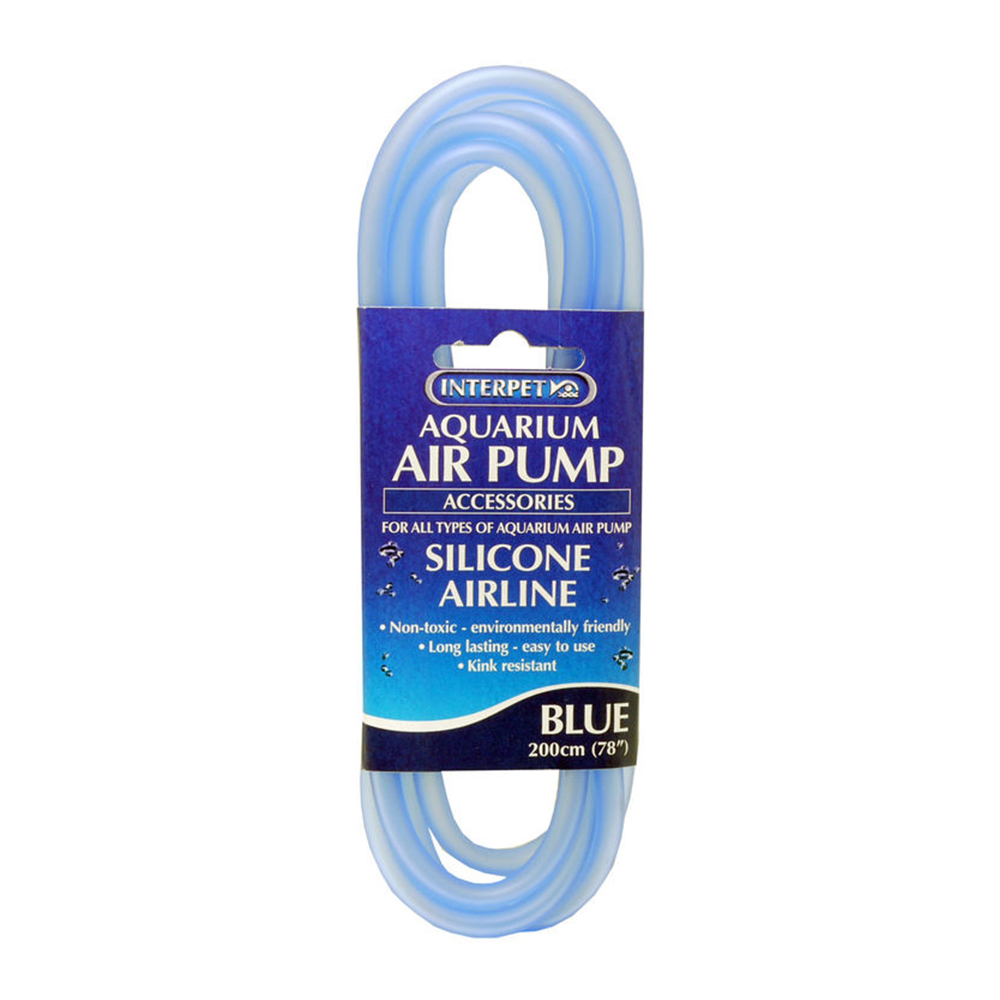 IP Air Pump Airline Silicone Tubing Blue 2m