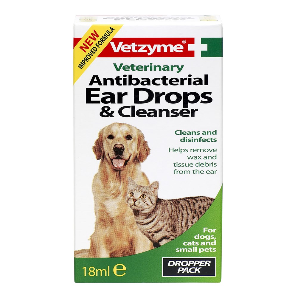 Vetzyme Ear Drops & Cleanser 18ml