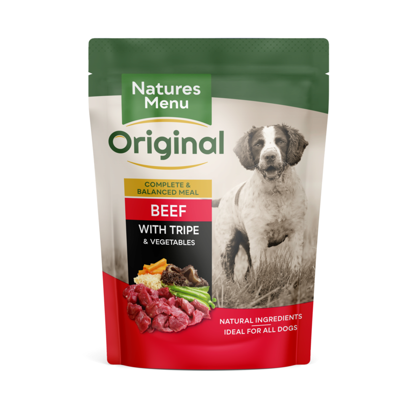 Natures Menu Pouch Dog Beef & Tripe 8x300g