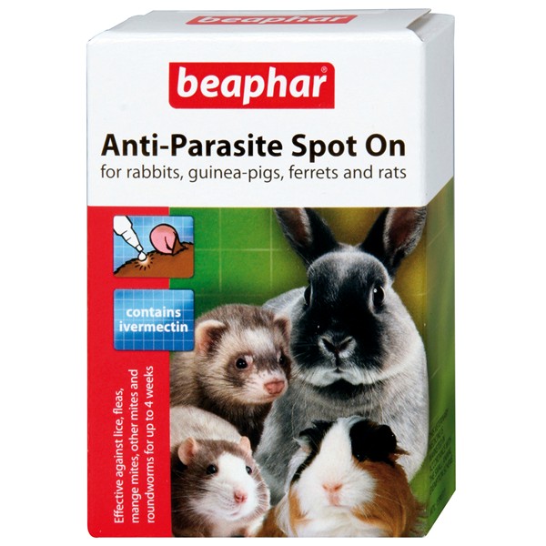 Beaphar Anti Parasite Spot On Rabbit and Guinea pig Medication Farm