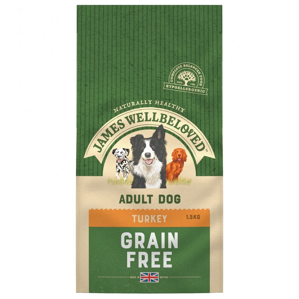 James Wellbeloved Dog Adult Grain Free Turkey 1.5Kg