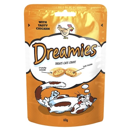 Dreamies Cat Treat Tasty Chicken 60g