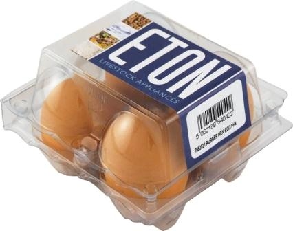Eton Rubber Hen Nest Egg Pack Of 4