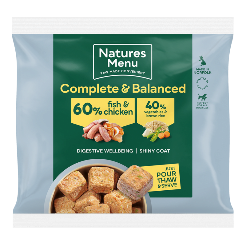 Natures Menu Complete and Balanced 60 / 40 Nuggets Fish 1kg