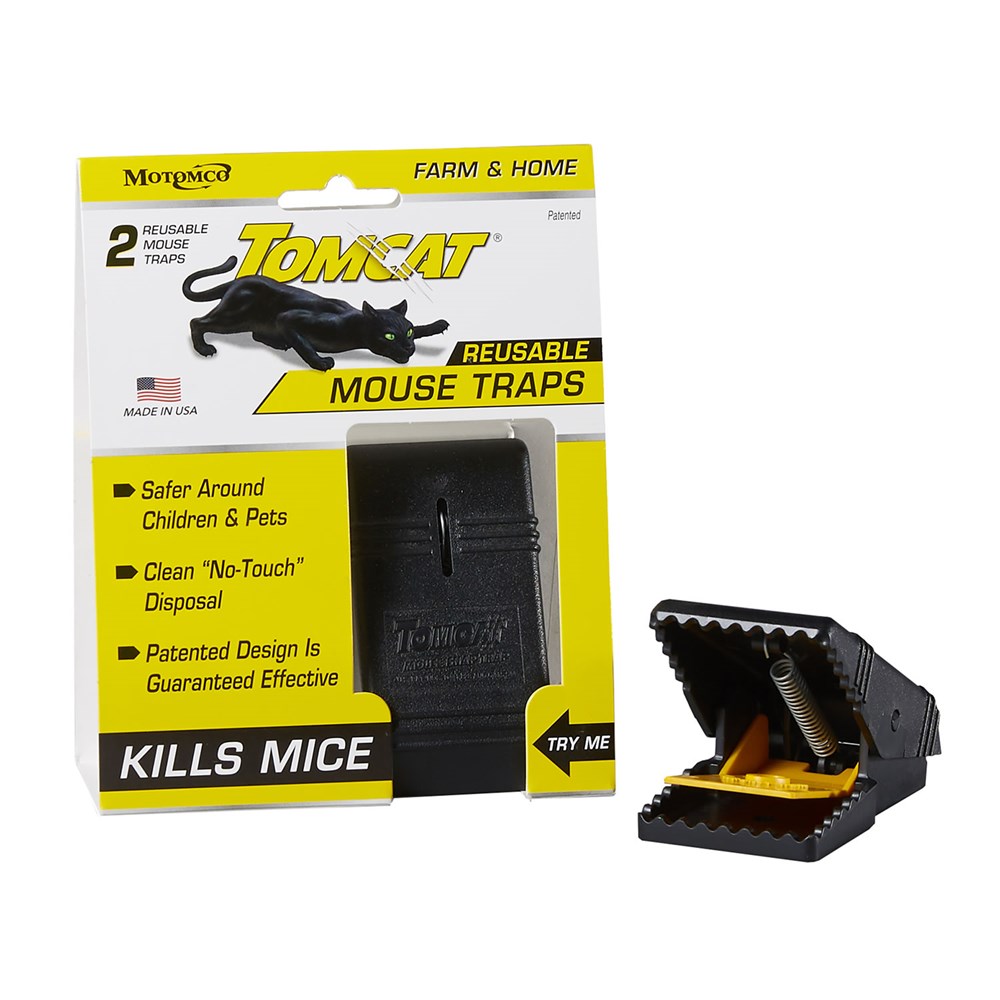Tomcat Reusable Mouse Snap Trap - 2 Pack