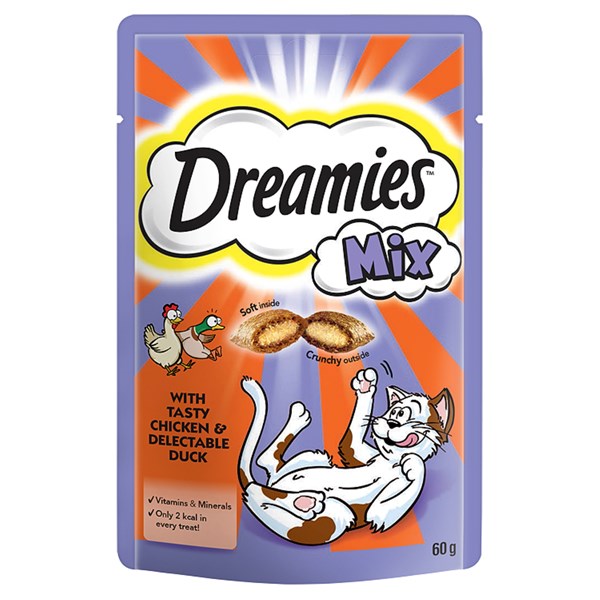 Dreamies Cat Treats Chicken and Duck 60g