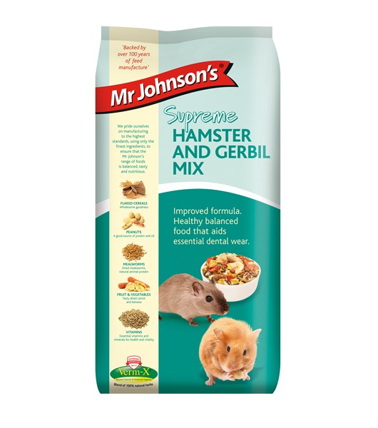 Mr Johnsons Supreme Hamster and Gerbil Mix 900g