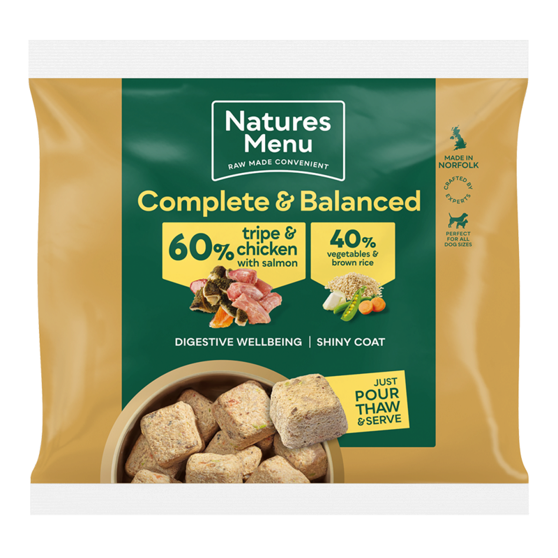 Natures Menu Complete and Balanced 60 /40 Nuggets Tripe 1kg