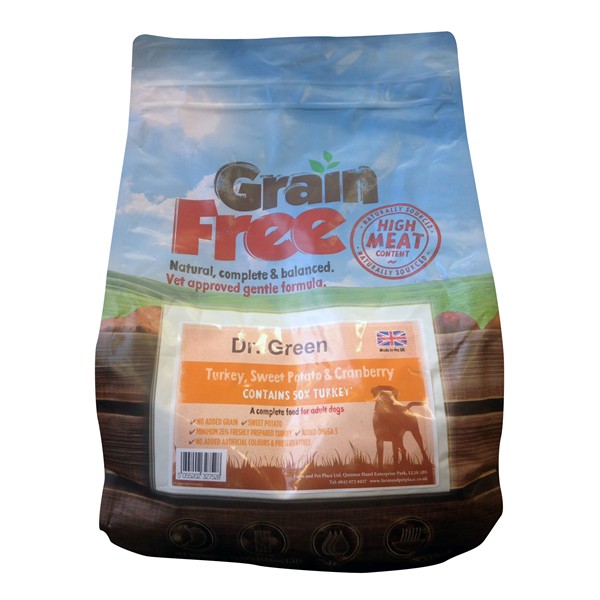 Dr Green Grain Free Turkey Dog Food 2kg