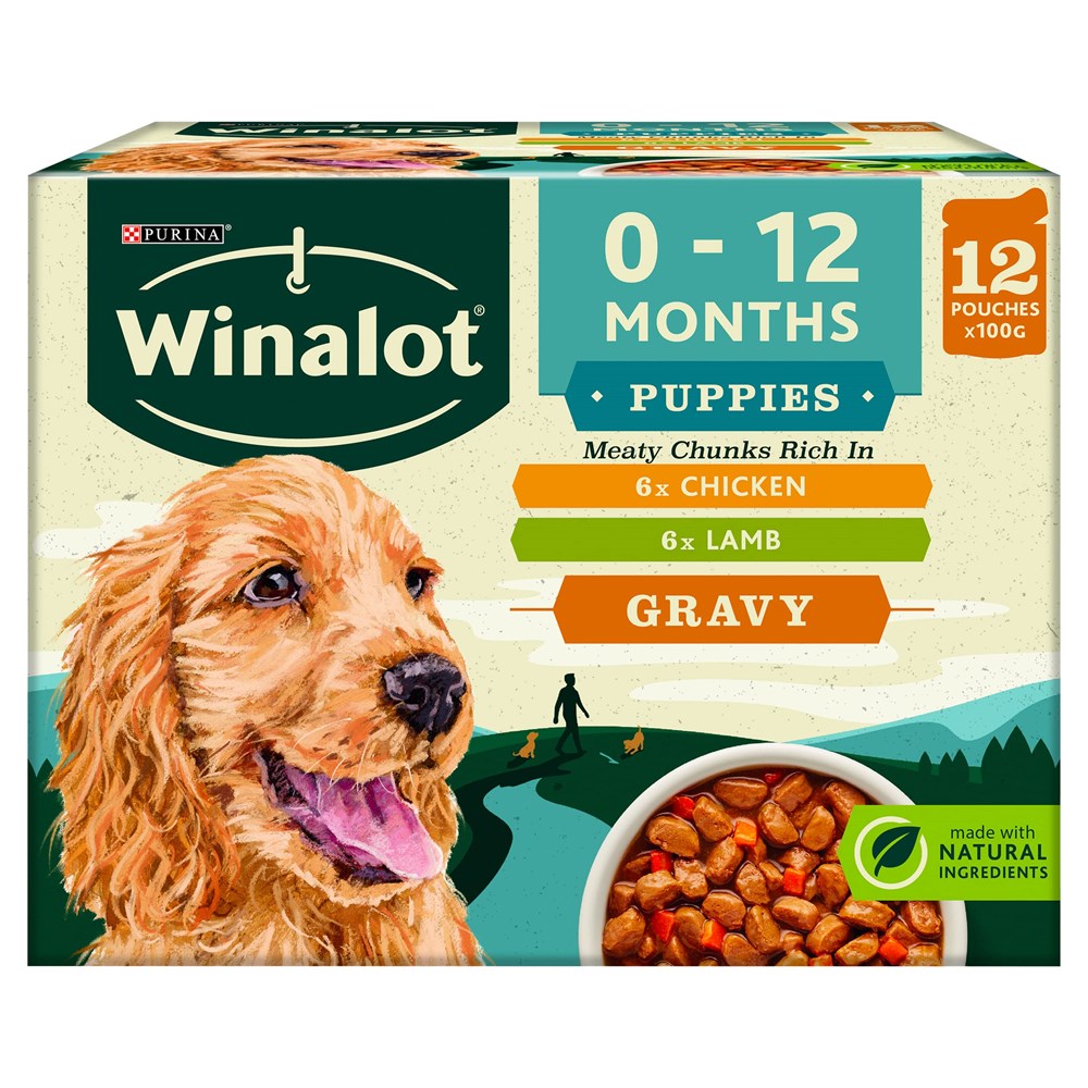 Puppy wet food pouches best sale