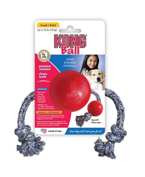 Kong Ball With Rope Small