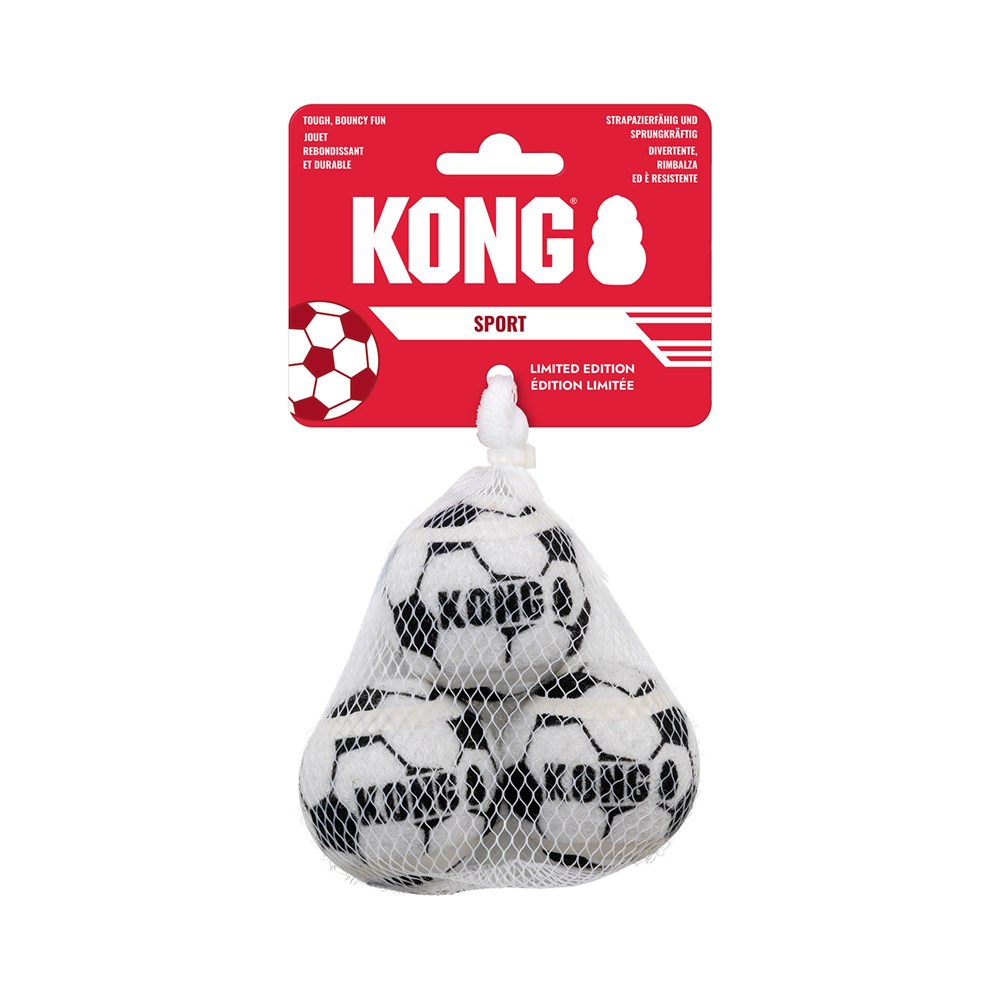 Kong Sport Soccer Balls - Small x 3 Pack