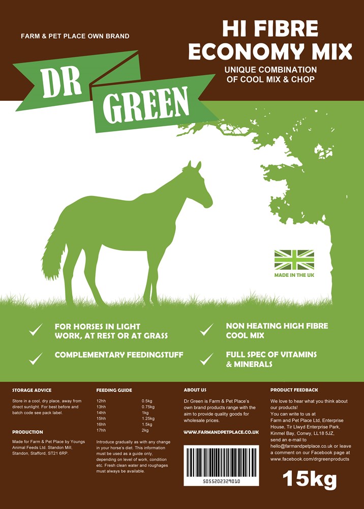 Dr Green Hi-Fibre Economy Mix Chaff 15kg