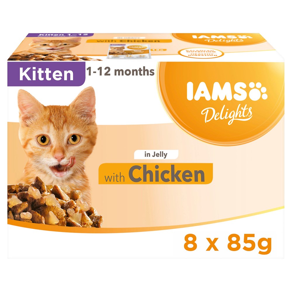 IAMS Delights Cat Wet Kitten Gravy 8 x 85g