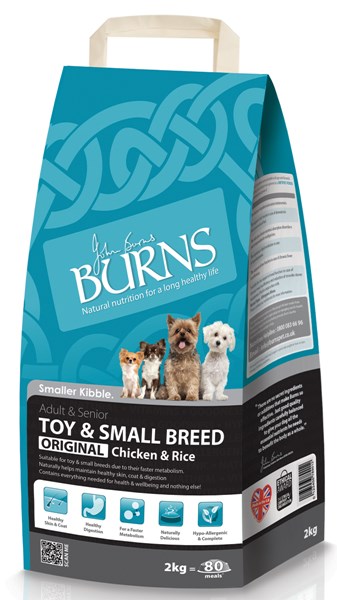 Burns Adult Small&Toy Breed Ckn Rice 2kg