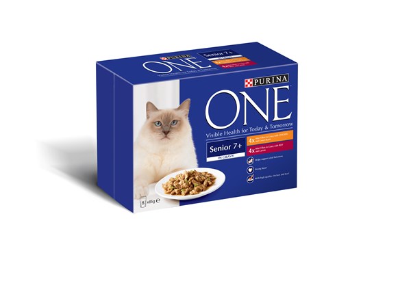 One Senior Cat Chicken and Beef Fillets 8 x 85g
