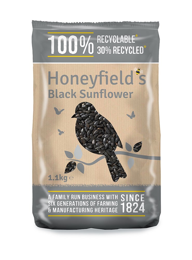 Honeyfields Black Sunflower Seed 1.1kg