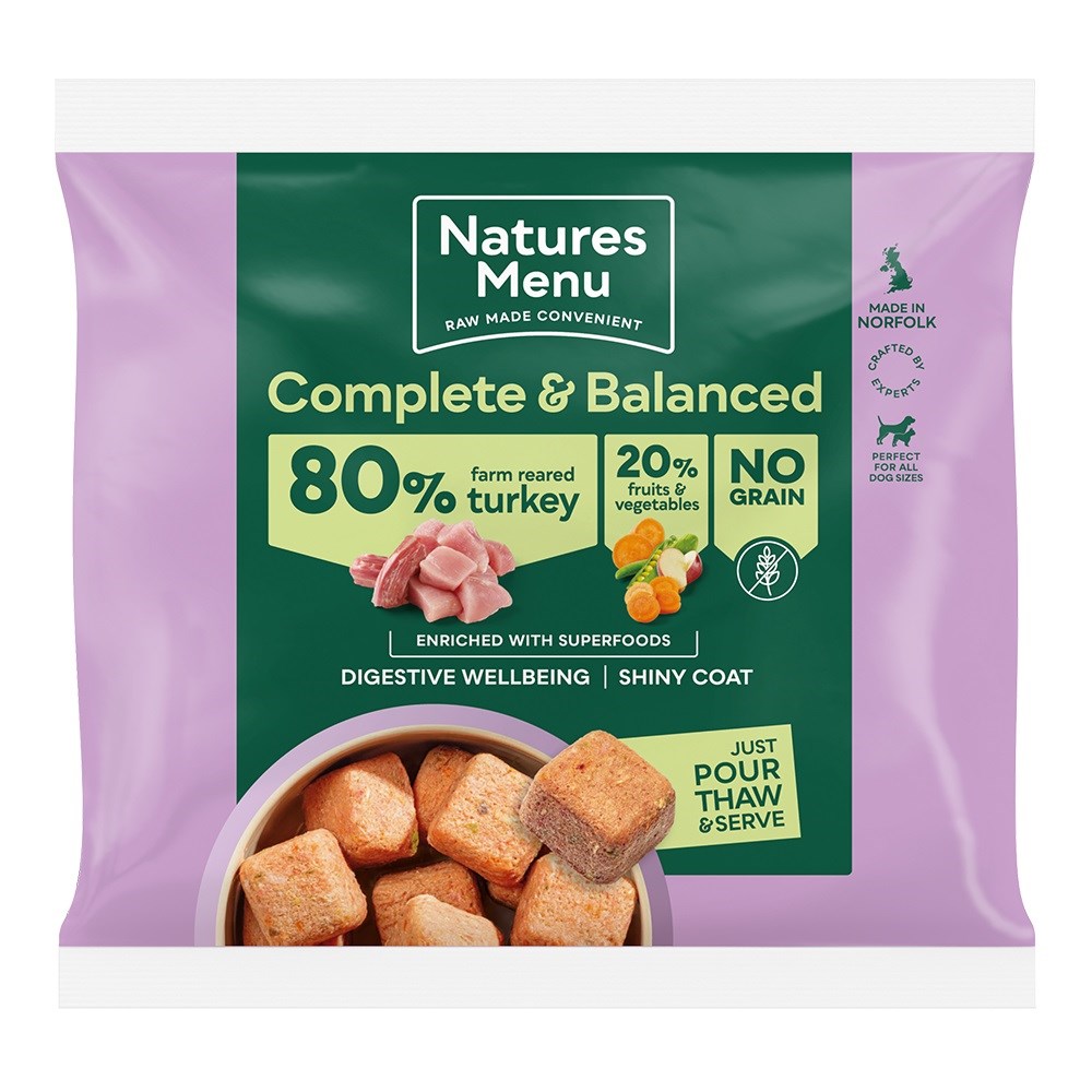 Natures Menu Complete & Balanced 80/20 Turkey Nuggets 1kg
