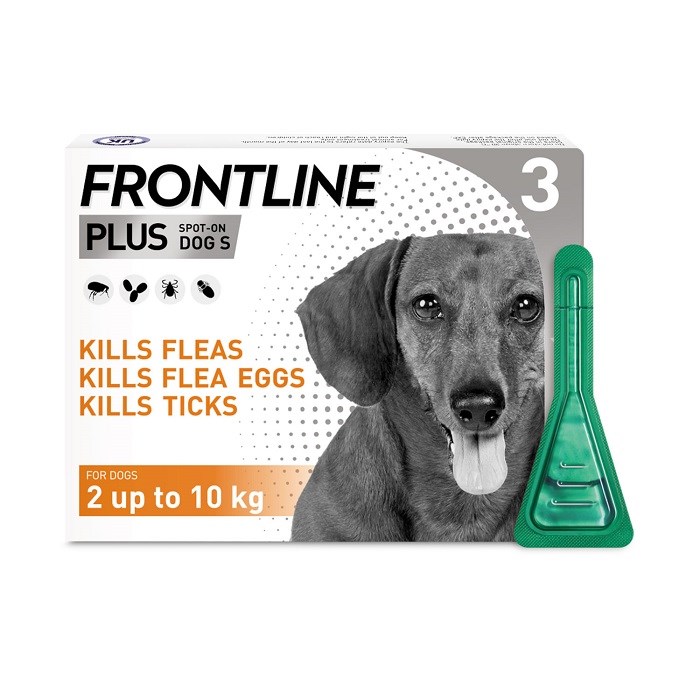 Frontline Plus Spot On Small Dogs 3 Pipettes