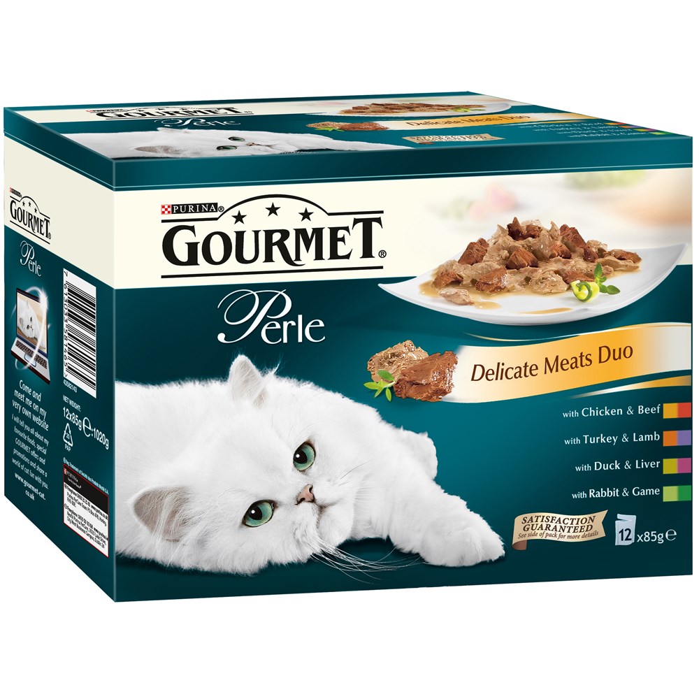 Gourmet Perle Delicate Meat Duo Pouches 12x 85g