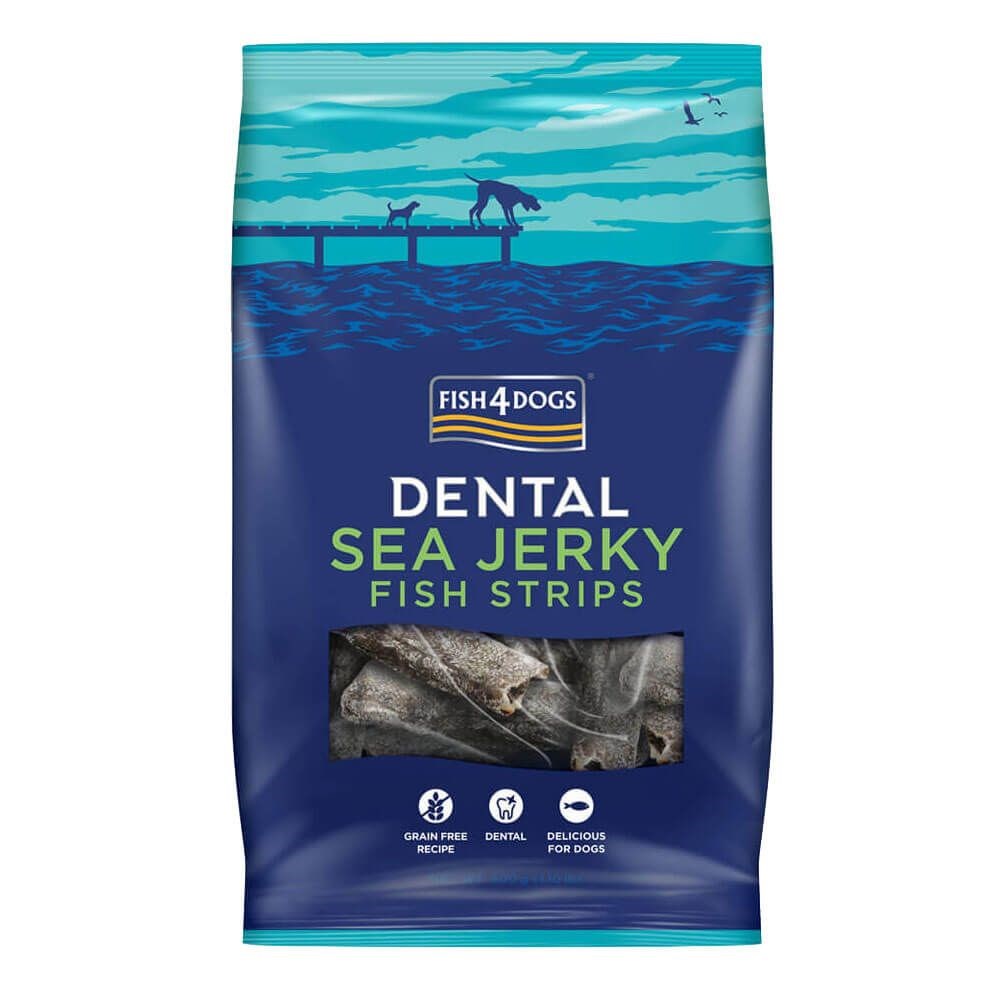 Fish4Dogs Dental Sea Jerky Fish Strips 100g
