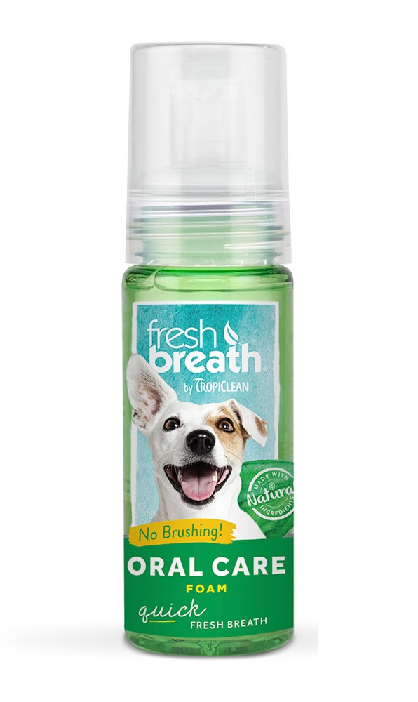 TropiClean Fresh Breath Mint Oral Care Foam 133ml