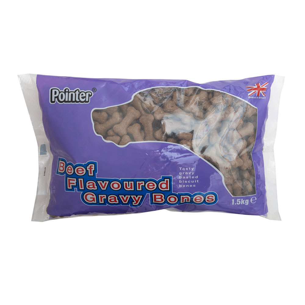 Pointer Beef Gravy Bones - 1.5kg Bag
