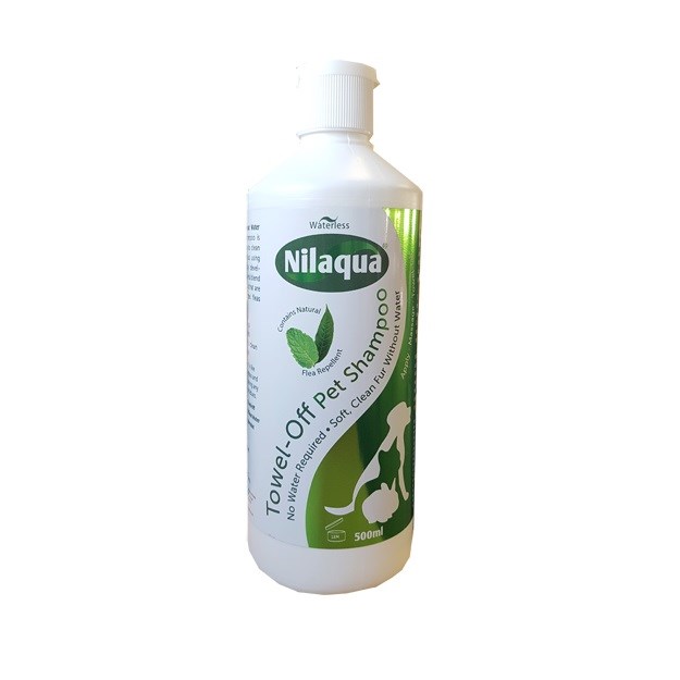 Nilaqua Peppermint - Natural Flea & Tick Repllent Towel-off Pet Shampoo 200ml