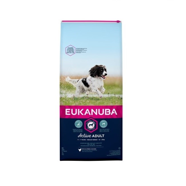 Eukanuba Active Adult Med Breed Chicken 2kg