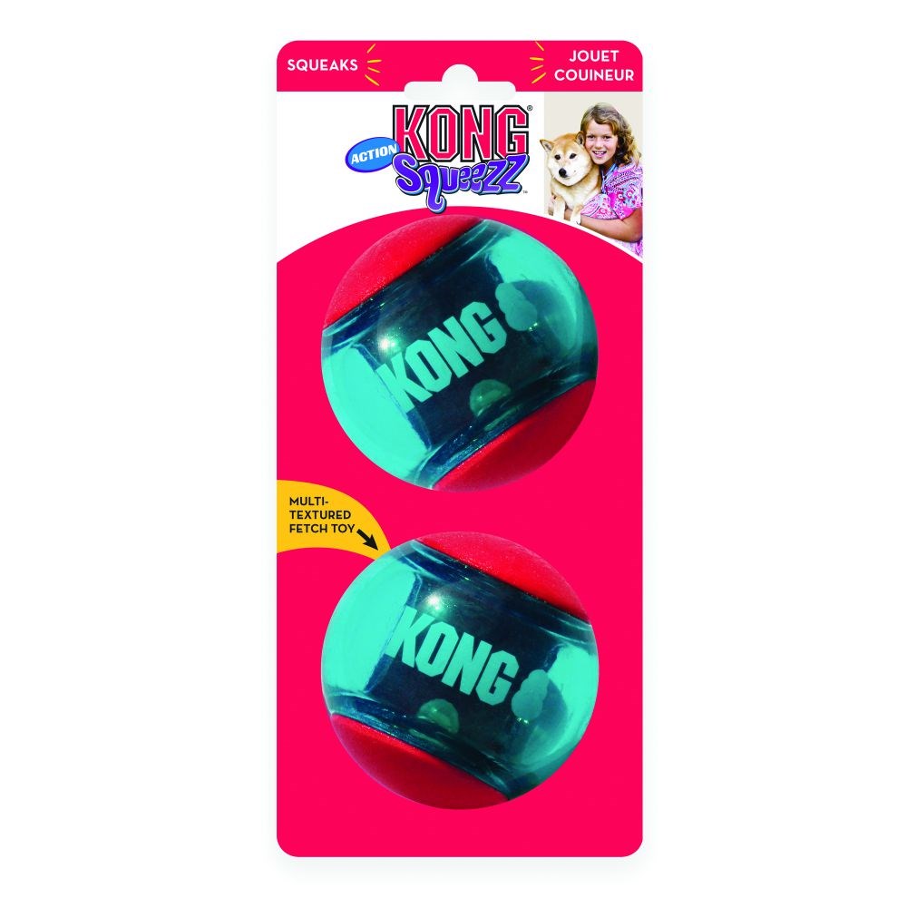 Kong Squeezz Action Red L