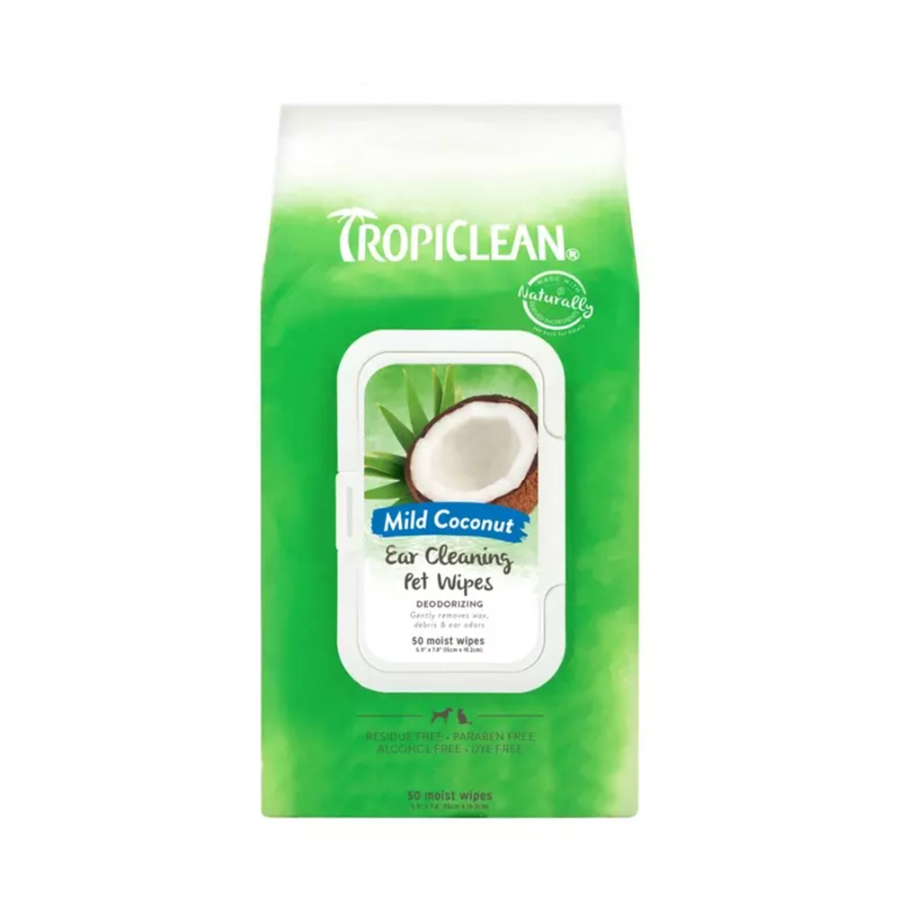 Tropiclean Ear Cleaning Wipes 50 Pack