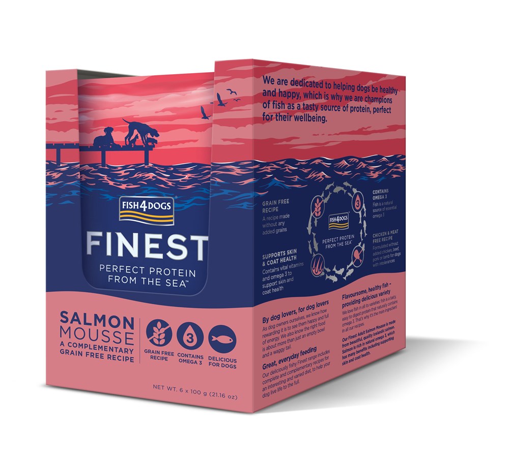Fish4Dogs Finest Salmon Mousse for Dogs 6x100g