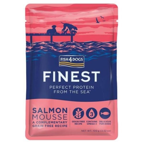 Fish4Dogs Finest Salmon Mousse for Dogs 100g