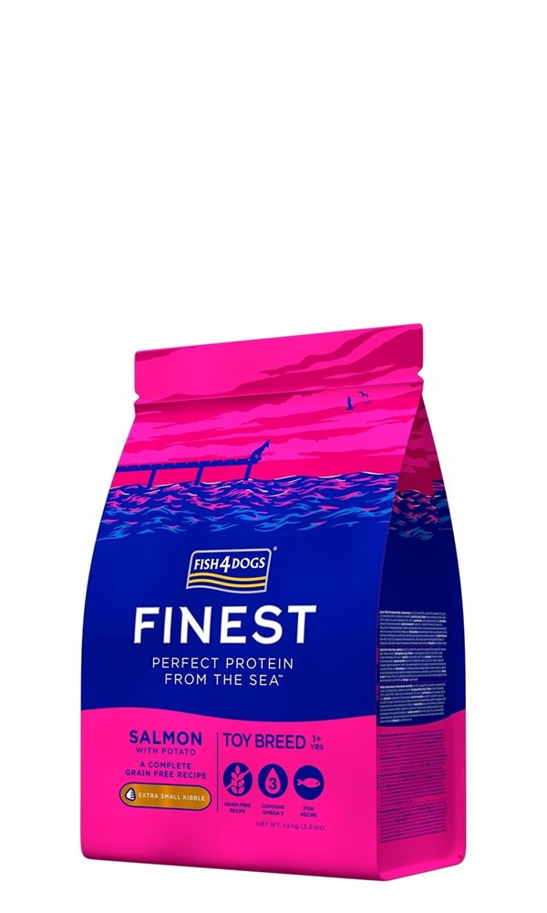 Fish4Dogs Finest Salmon With Potato Adult Small Kibble 1.5kg