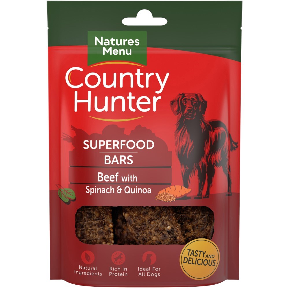Country Hunter Superfood Bars - Beef with Spinach & Quinoa 100g