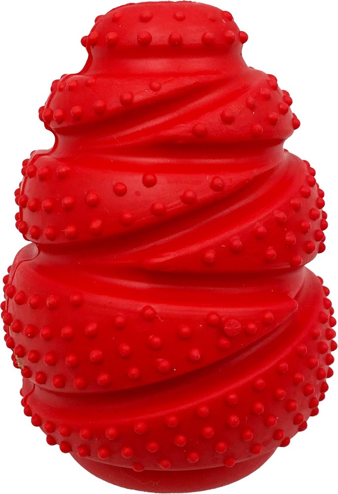 TPR Cone Small Dog Toy Assorted Colour Red/Black or Orange