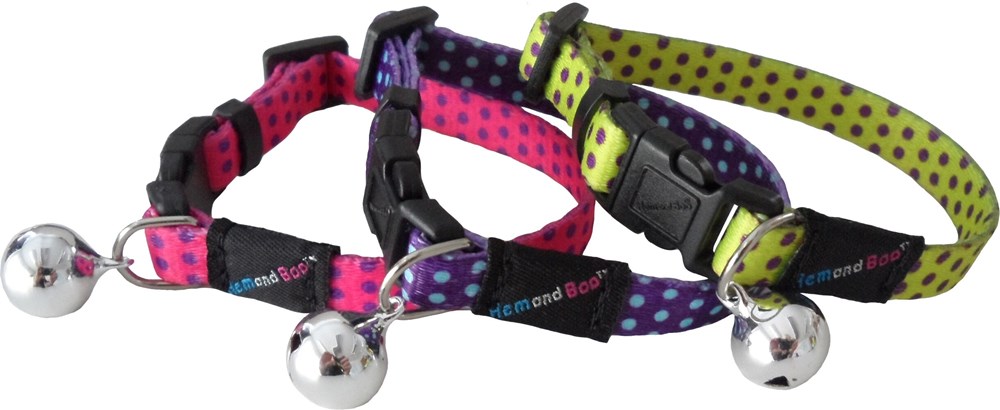 Spotty Snap Free Cat Collar - Assorted Colours
