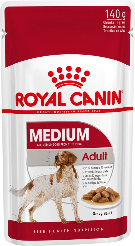 Royal Canin Adult Med Gravy 140g Each
