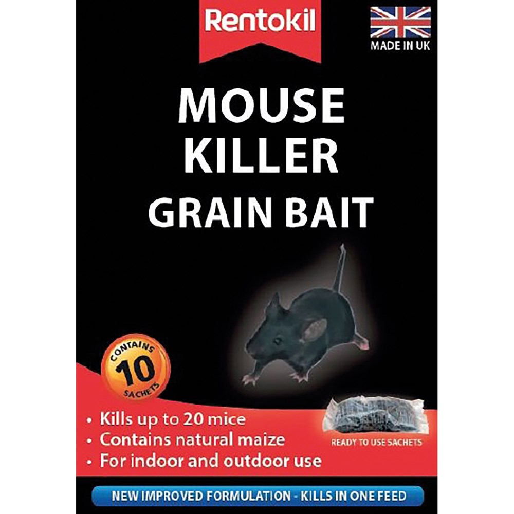 Rentokil Mouse Killer Grain Bait - 10 Sachet