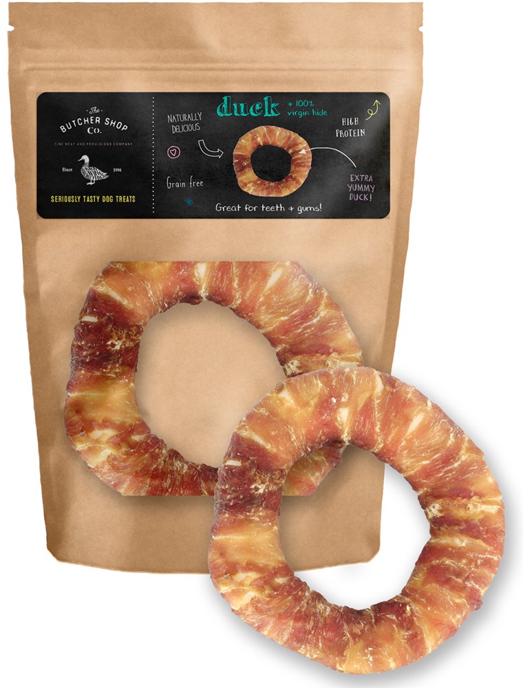 Butcher 5" White Ring with Duck 1pc