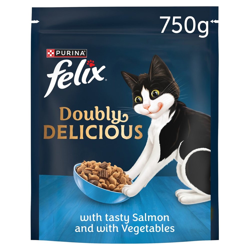 Felix Doubly Delicious Salmon & Vegetables 750g