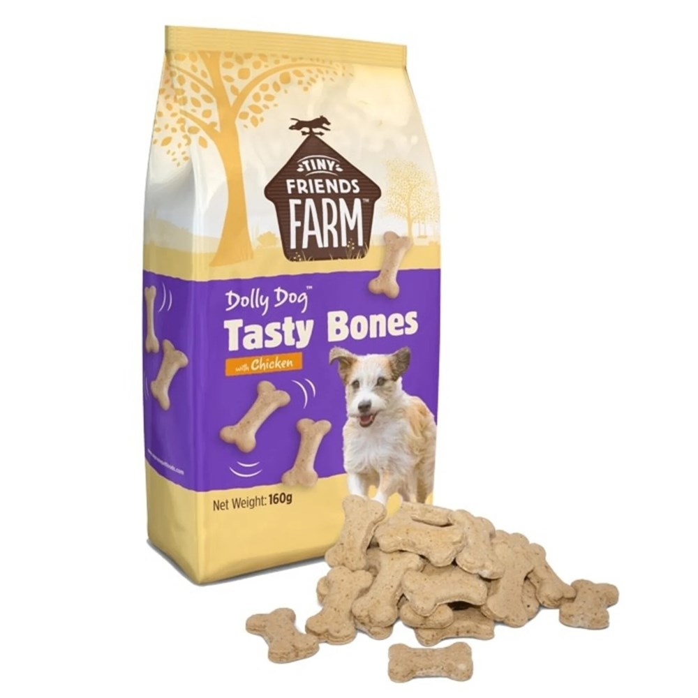 Tiny Friends Farm Dolly Dog Tasty Bones 160g