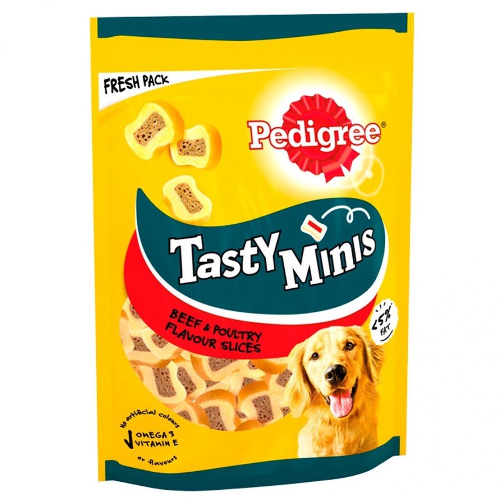 Pedigree Tasty Minis - Beef & Poultry 155g
