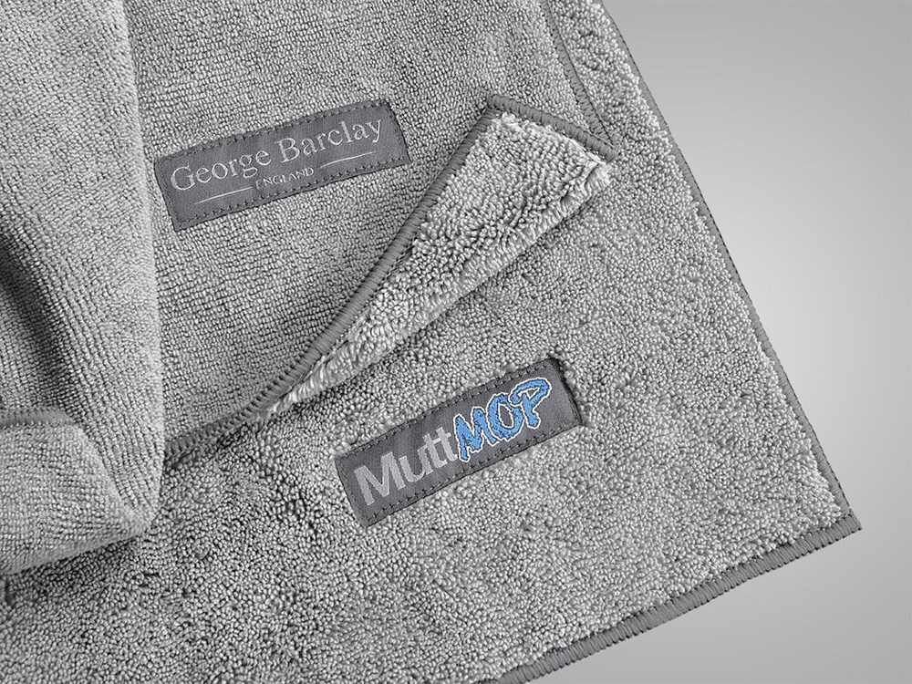 MuttMop Dog Drying Towel - Medium Grey