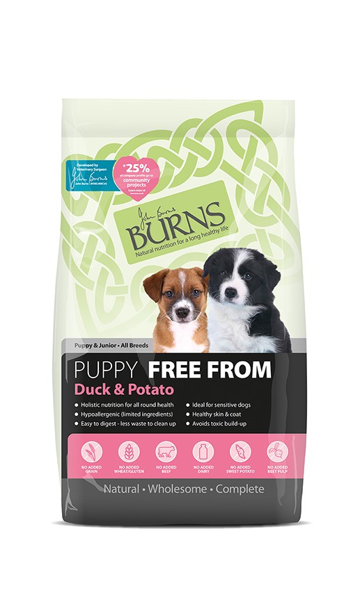 Burns Free From Puppy Duck & Potato 2kg
